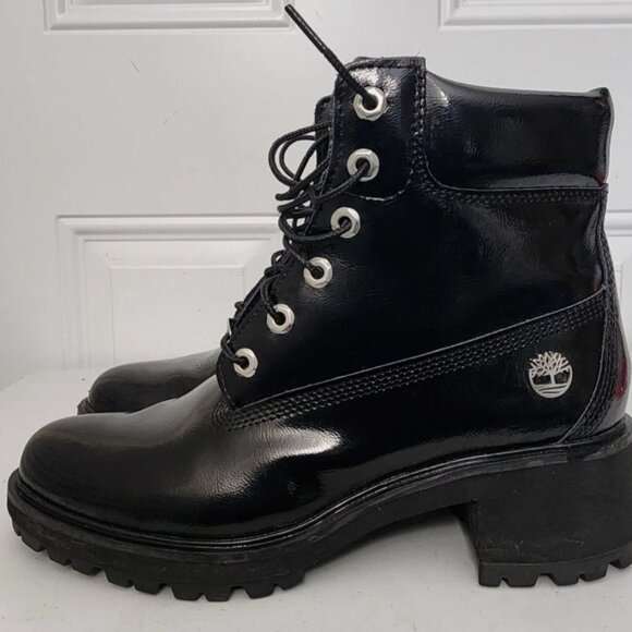 Timberland Women's Kinsley 6 Inch Waterproof Combat Boots Black  Size 6.5 NWOT - Picture 2 of 8